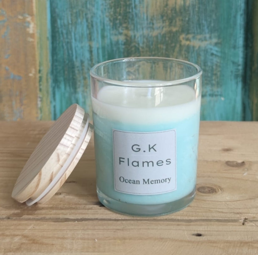 Ocean Memory Scented Blue Candle