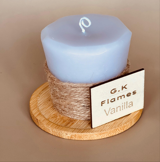 Hand-Poured Vanilla Votive Purple Candle